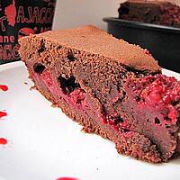 recette GATEAU CHOCOLAT FRAMBOISE