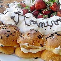 recette Paris brest à la créme de mascarpone citroné et fraises