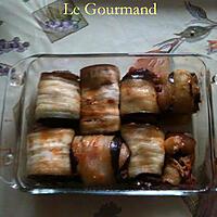 recette Roulades d'aubergines farcies