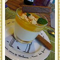 recette Pannacotta au lait de coco et gelée de mangue