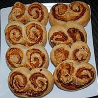 recette petits palmiers au jambon d'ardenne et gruyère (apéro)