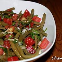 recette Salade de haricots verts et tomates