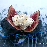 recette figues au miel et chèvre frais