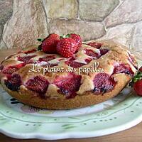 recette Gâteau (cake) aux fraises de Martha Stewart