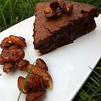 recette Brownie Coulant aux Amandes Caramélisées...