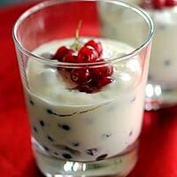 recette Mousse fraîche de yaourt aux groseilles