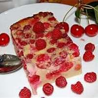 recette Petits clafoutis cerise-framboise