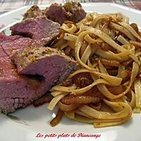 recette Filet de porc aux 2 moutardes