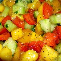 recette salade minceur à la mangue