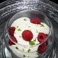 recette Verrine aux framboises