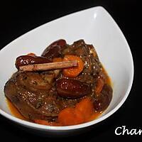 recette Epaule d'agneau aux carottes et dattes