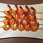 recette Brochettes de crevettes Asiatiques