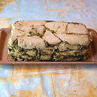 recette Terrine de poulet au pesto