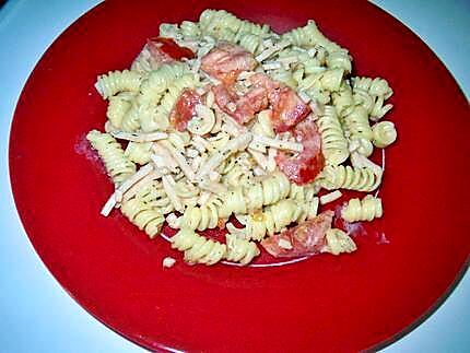 La popotte de LiLi, Torti carbonara au poulet et tomates