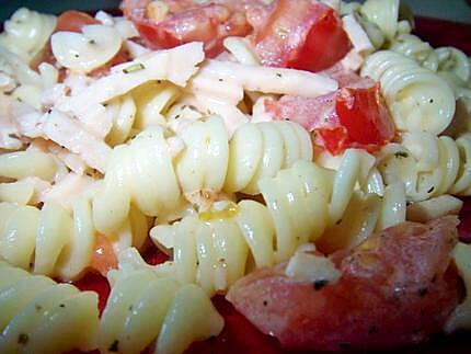 La popotte de LiLi, Torti carbonara au poulet et tomates