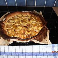 recette tarte au  prunes verte