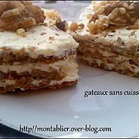 recette gateaux sans cuisson :