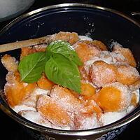 recette confiture abricot /basilic