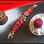 recette Brownies aux pistaches et chantilly fraise