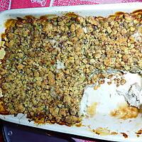 recette CRUMBLE REQUIN A LA PISTACHE