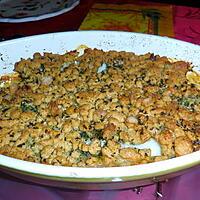 recette CRUMBLE LIEU NOIR AU PARMESAN