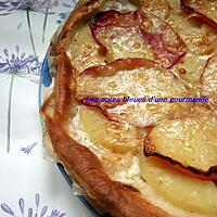 recette Tarte à l'ananas, bacon et comté