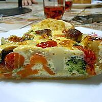 recette Quiche juteuse aux légumes (traduite par mes soins d'une recette allemande) Photo perso