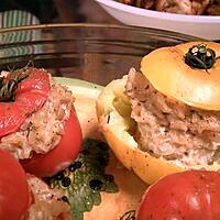 recette Tomates farcies au risotto