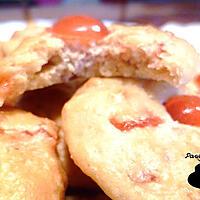 recette Cookies noix de coco et cerises confites