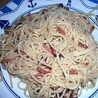 recette Pâtes à la carbonara