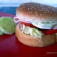 recette hamburger froid aux petits légumes et curry