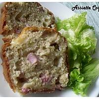 recette Cake salé lardons, oignons et mozza