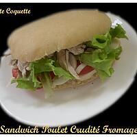 recette Sandwich Poulet Crudité Mozza