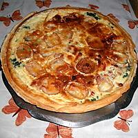 recette Tarte épinard, chèvre, lardons