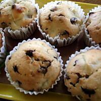 recette MUFFINS POIRE-PEPITES DE CHOCOLAT