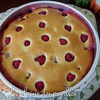 recette Gâteau-pouding aux framboises