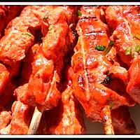 recette Brochettes de dinde tandoori