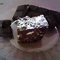 recette Cake chocolat biscuit (sans cuisson)