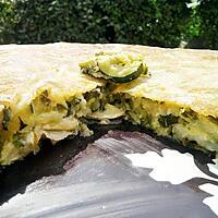 recette Pastilla de courgettes au chévre