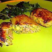 recette NEMS COURGETTE JAMBON OEUF AU CURCUMA