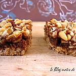 recette Carrés multinoix à la pâte de noisettes et au miel