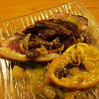 recette MAGRET DE CANARD ET CHUTNEY D ORANGE/RAISINS (à ma façon)