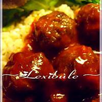 recette Boulettes de viande à la sauce Diana au miel et à l'ail