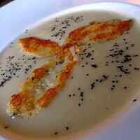 recette Velouté au coeur de palmier et ses quenelles de chèvre