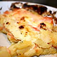 recette Gratin Dauphinois au Saumon