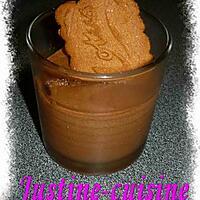 recette Mousse au chocolat croquant aux speculoos