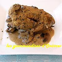 recette Cailles aux girolles