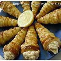 recette Cornet feuilleté au surimi