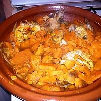 recette TAJINE DE POULET ET AUX PATATES DOUCES