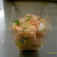 recette tartare de saumon en verrine